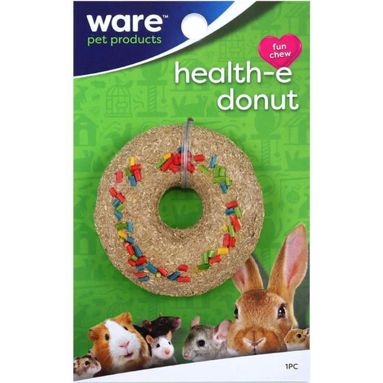 Ware Manufacturing 13076 Natural Critter Ware Health E-donut Treat, Pack Of 48