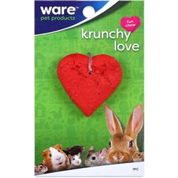 Ware Manufacturing 13095 Red Critter Ware Krunchy Love Treat, Pack Of 48