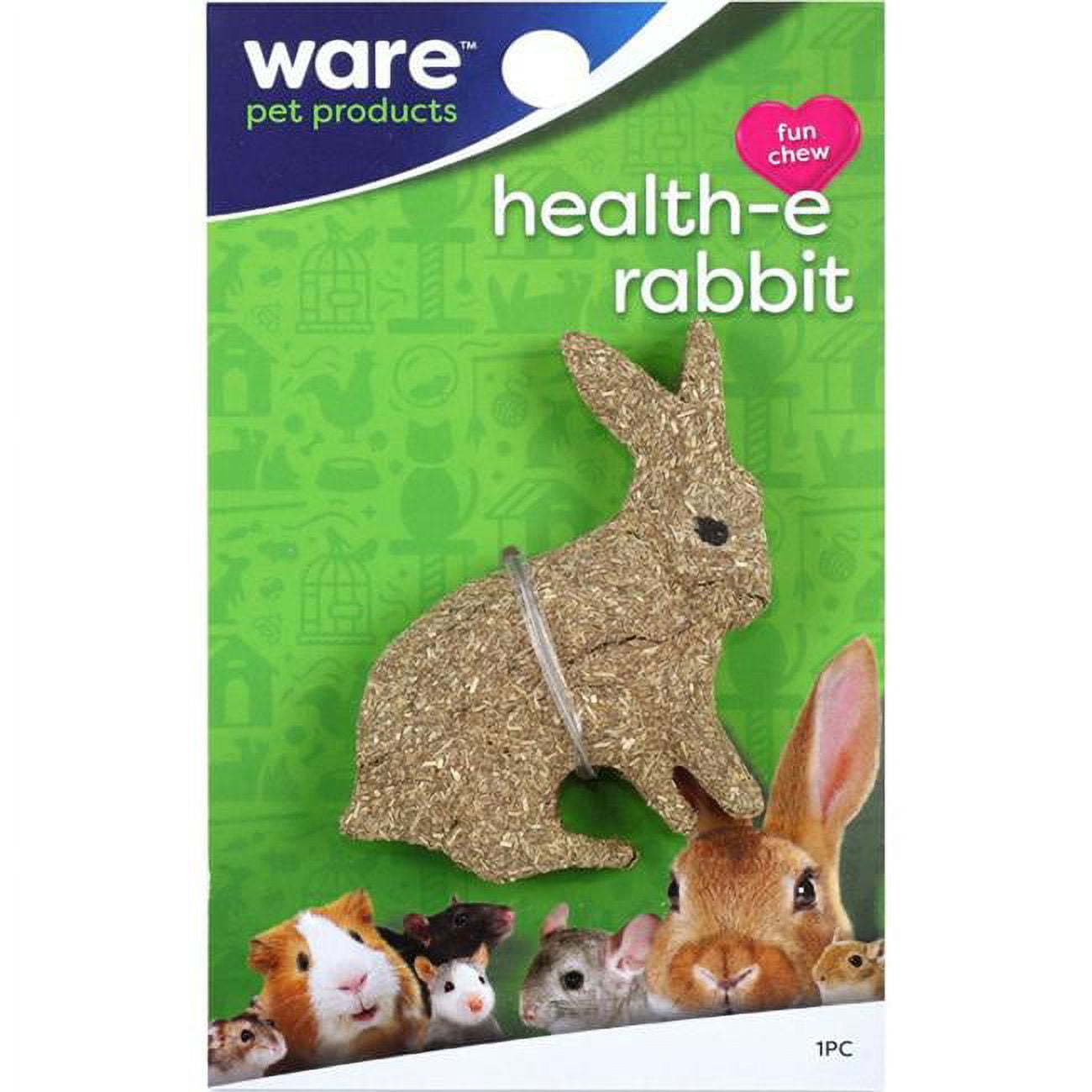 Ware Manufacturing 13096 Natural Critter Ware Health-e-rabbit Treat, Pack Of 48