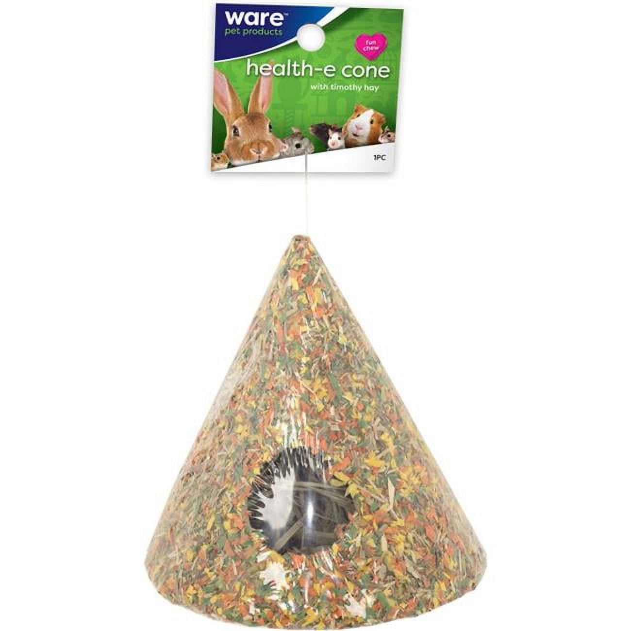 Ware Manufacturing 13097 Natural Critter Ware Health-e-cone With Timothy Hay, Pack Of 48