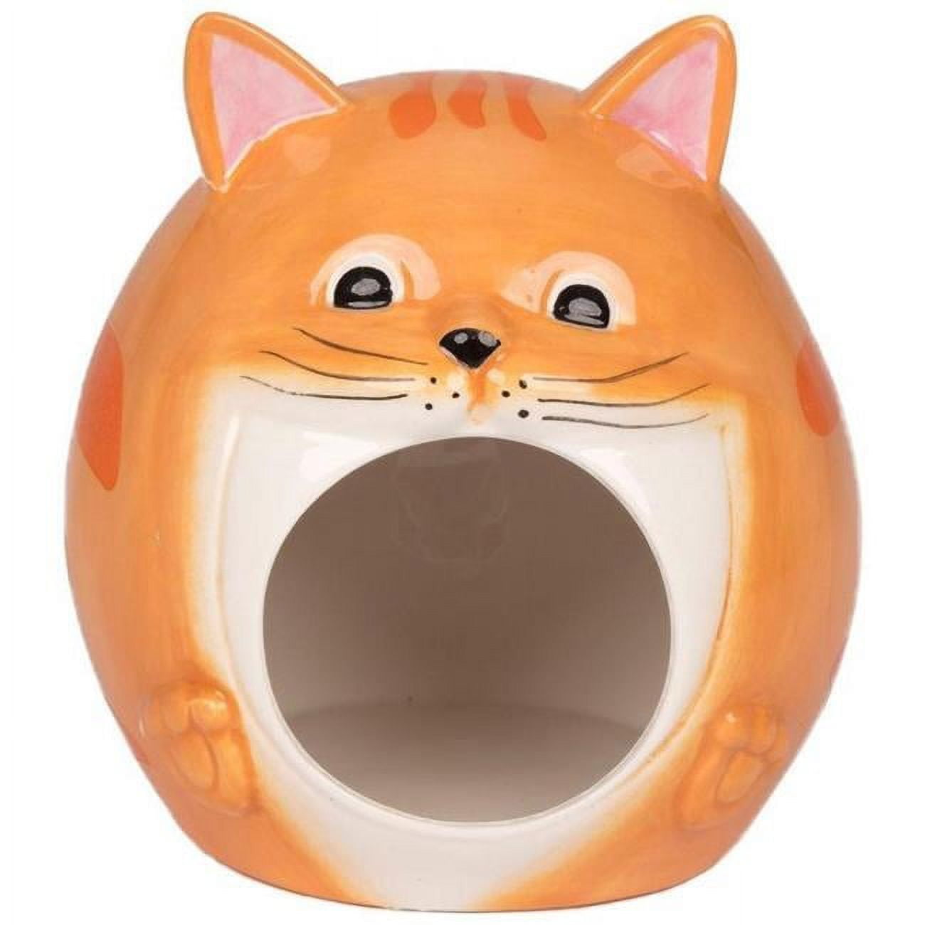 Ware Manufacturing 13114 Orange Ceramic Tabby Cat Hideout, Pack Of 36