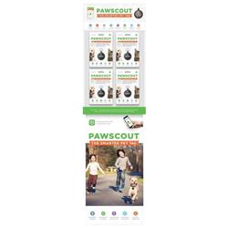 91009 Pawscout Smarter Pet Tag Dog Cat Tag Display - 20 Count