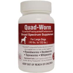 011-291026 46 To 120 Lbs Quad-worm Broad Spectrum Supplement For Large Dogs, 6 Count