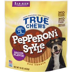 10366282303 16 Oz True Chews Pepperoni Style Dog Treats