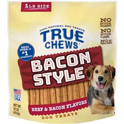 10366312303 16 Oz True Bacon Style Dog Treats Chews