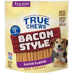 10366332303 16 Oz True Chews Bacon Style Dog Treats, Bacon