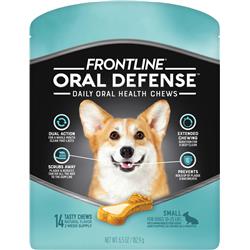 710052020014 Frontline Oral Defense Daily Oral Health Chews, Small - 14 Count