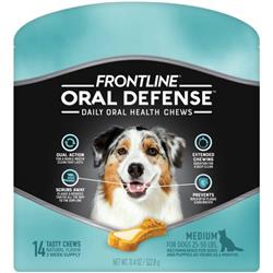 710052030014 Frontline Oral Defense Daily Oral Health Chews, Medium - 14 Count