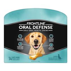 710052040014 Frontline Oral Defense Daily Oral Health Chews, Large - 14 Count