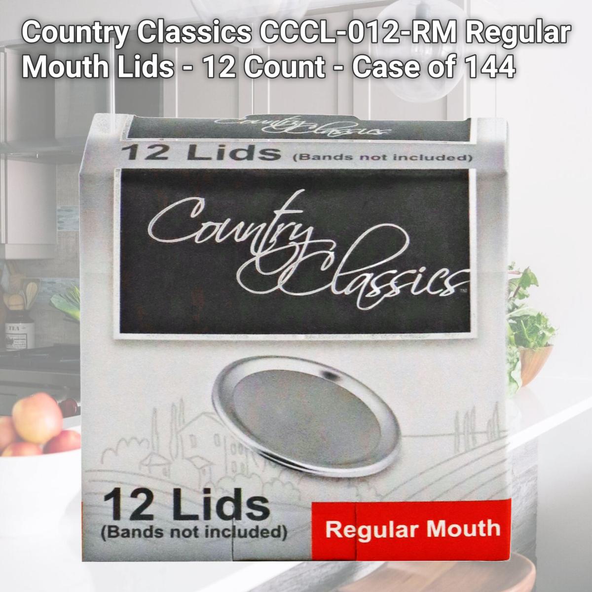 Picture of Country Classics CCCL-012-RM Regular Mouth Lids - 12 Count