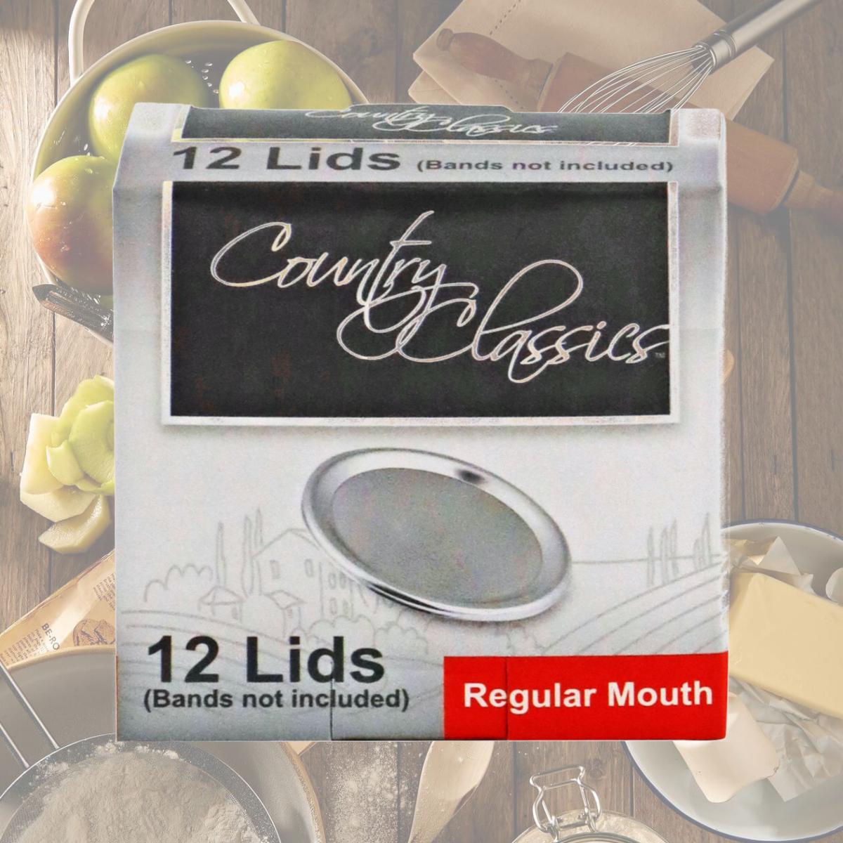 Picture of Country Classics CCCL-012-RM Regular Mouth Lids - 12 Count