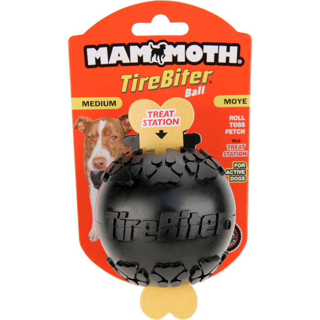 35052F Tirebiter Ball with Treat Station - Black