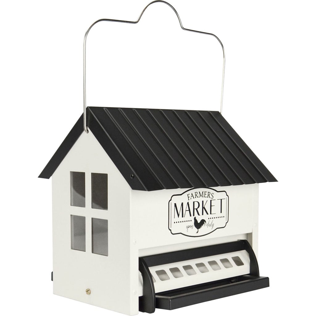 SPHOP-1 Squirrel Shield Hopper Feeder - White - 5.5 qt.