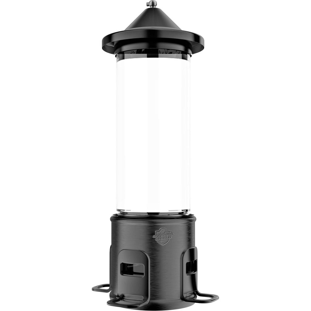 SPTUB-1 Squirrel Shield Choice Metal Tube Feeder - Black - 3.1 qt.