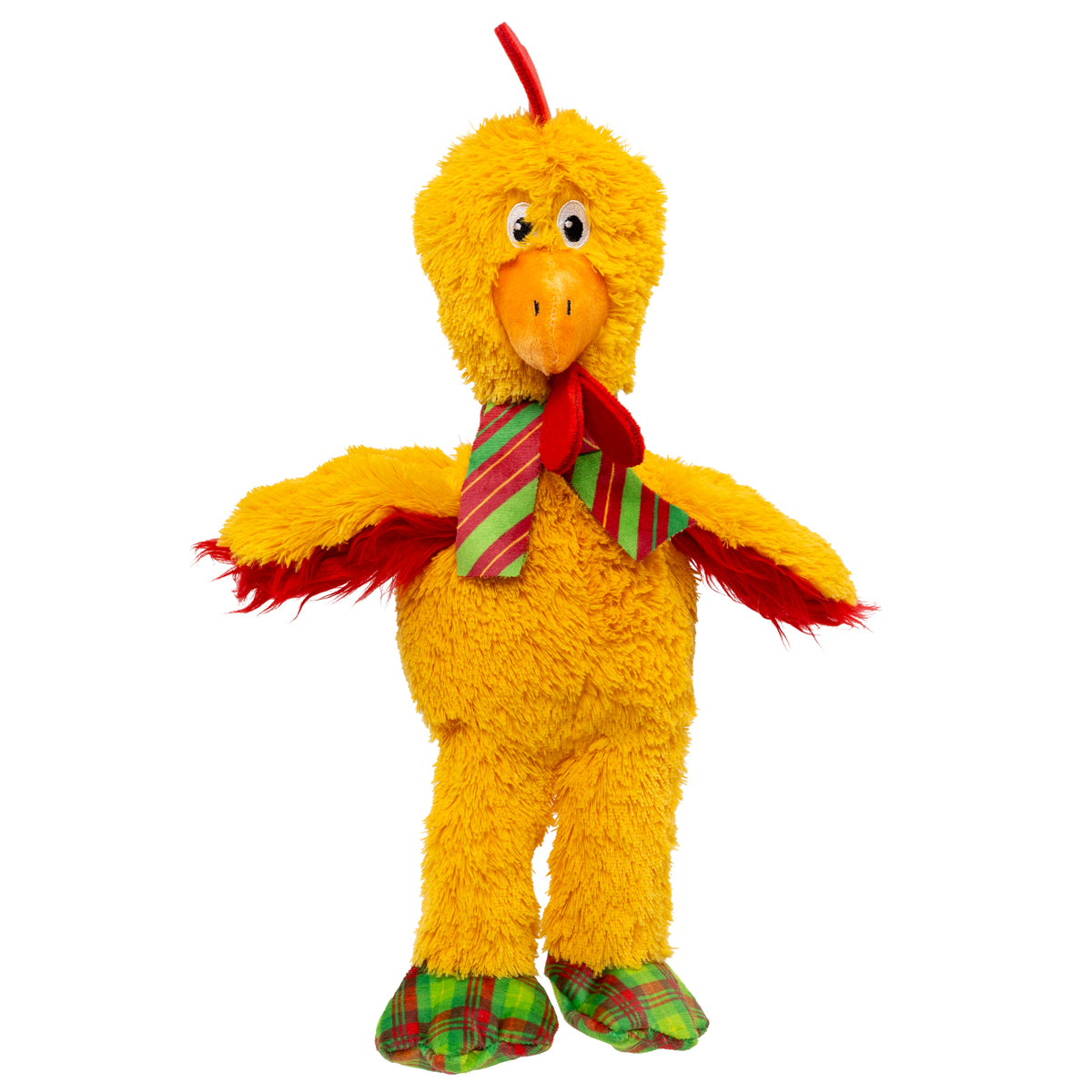 H26D118 Holiday Knots Chicken Dog Toy - Medium & Large
