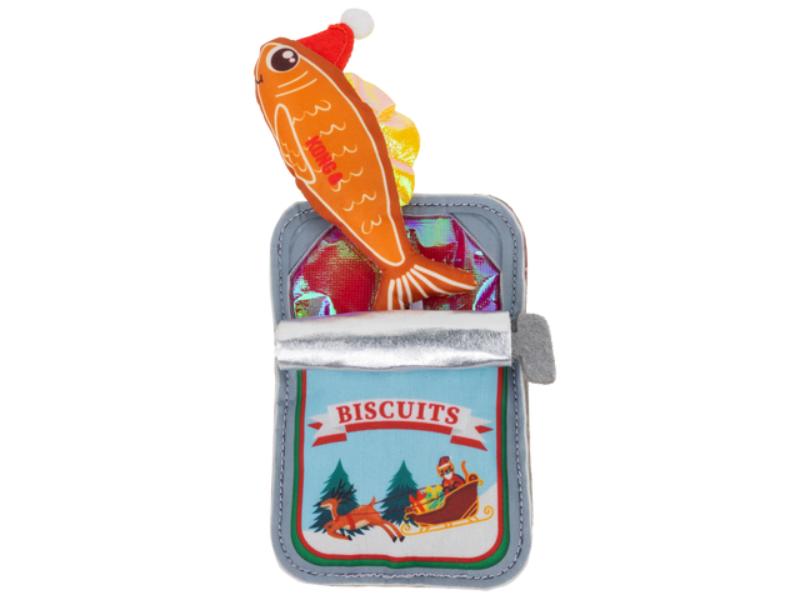 H26C165 Holiday Crackles Sardine Cat Toy - One Size