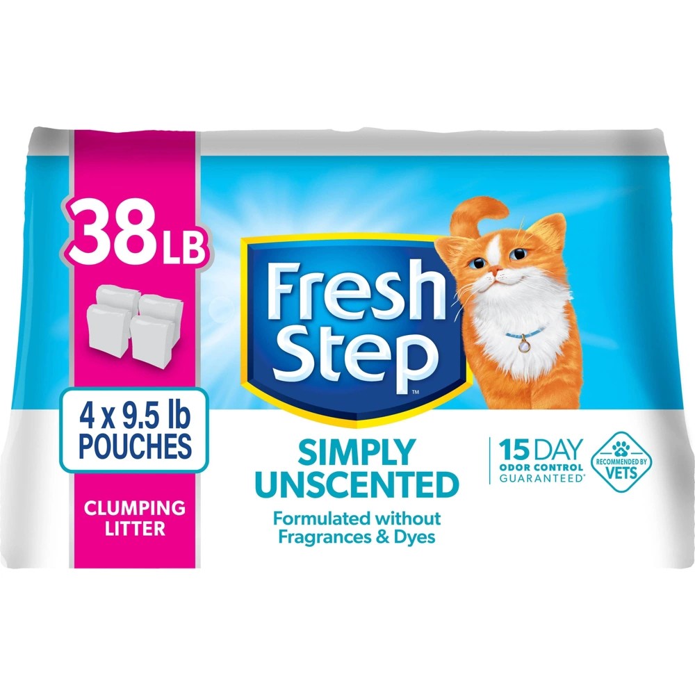 10044600607211 38 lbs Unscented Simply Clumping Cat Litter