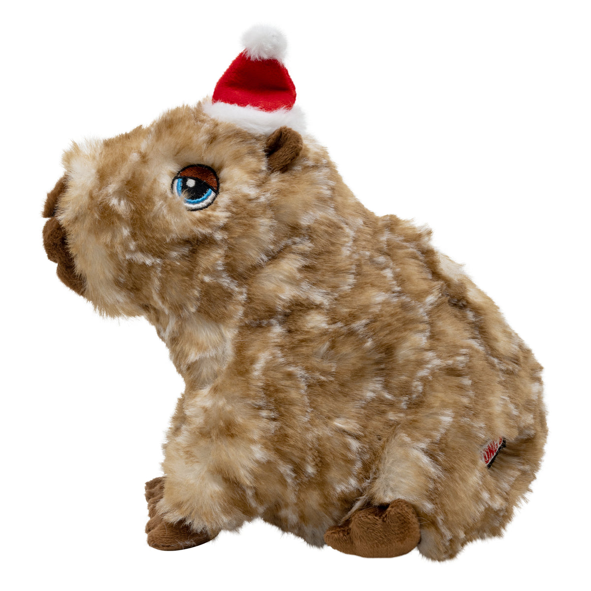 H26D117 Holiday Comfort Wuzzeez Capybara Plush Dog Toy - Medium