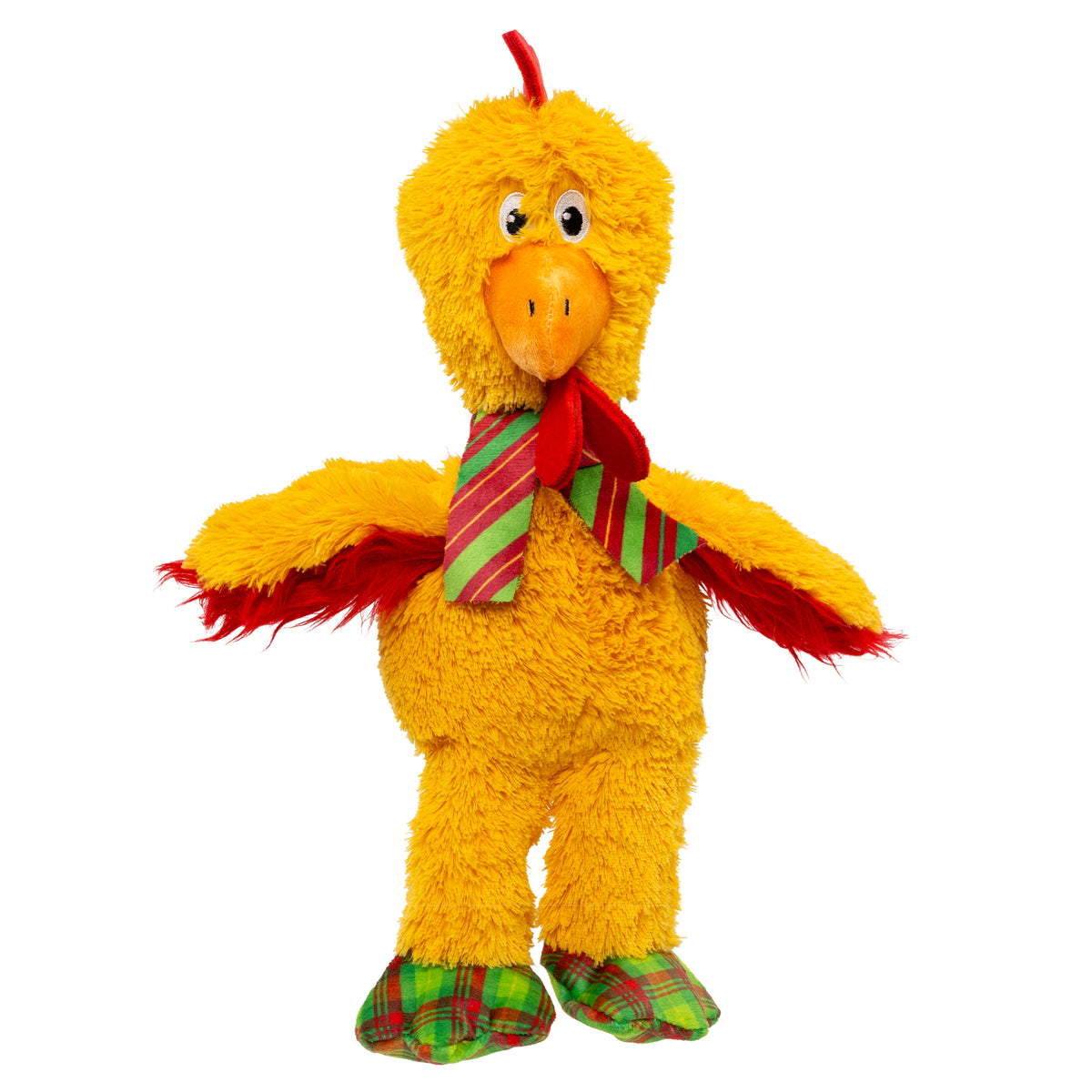 H26D119 Holiday Knots Chicken Plush Dog Toy - Small