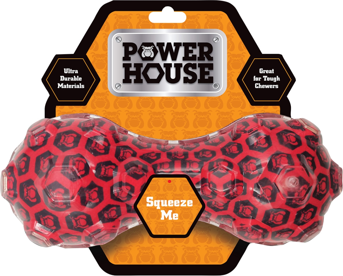 Power House 1626 TPR Barbell Durable Dog Toys