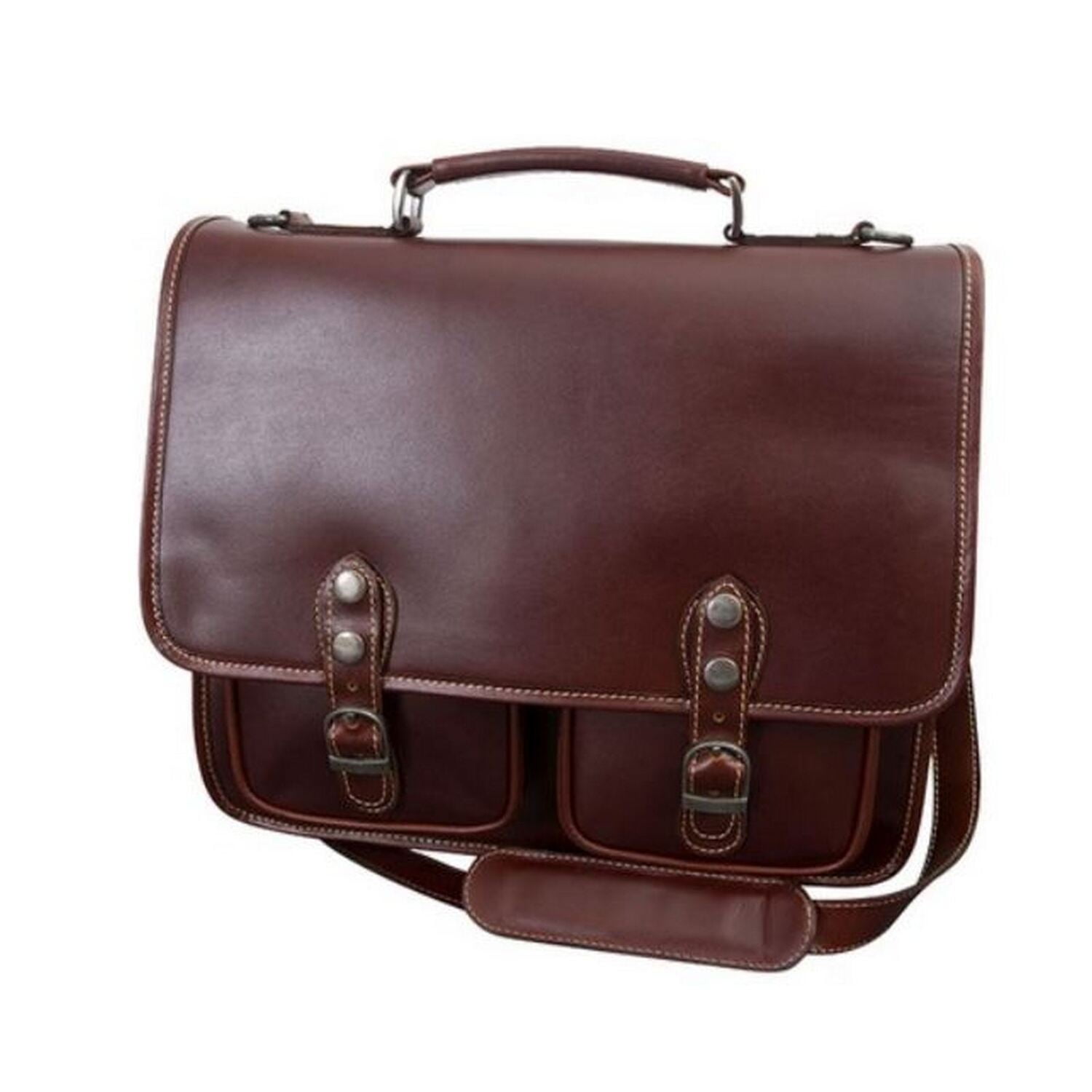 Cy175b Sabino Leather Briefcase