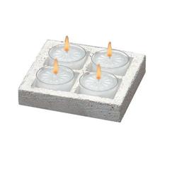 H2998 Natural Soapstone Tealight Holder, Pack Of 12