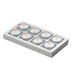 H2999 Natural Soapstone Tealight Holder, Pack Of 6