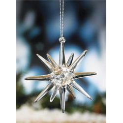 D1024c Glass Starburst Ornament - Pack Of 6