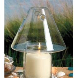 G11c Clear Glass Jar Shade Candle Holder - Pack Of 6