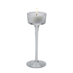 7.87 In. Glass Daylight Pedestal Candle Holder, Pack Of 4