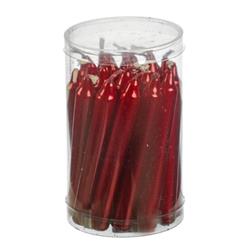 C1125r Red Metallic Chime Candles, Pack Of 20