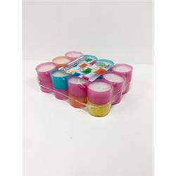 C1575 Assorted Color Acrylic Tealights - Pack Of 24