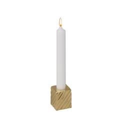 H28b 0.5 In. Brass Square Candle Holder - Pack Of 6