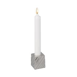 H28n 0.5 In. Silver Square Candle Holder - Pack Of 6