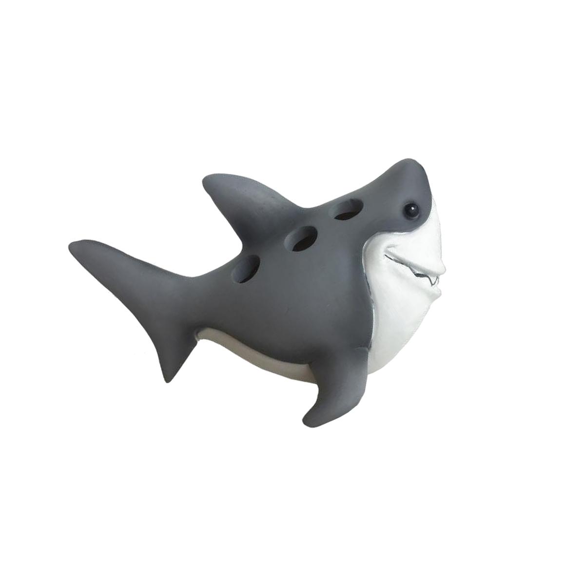 Picture of Borders Unlimited 70029 Fish N Sharks Great Toothbrush Holder, White
