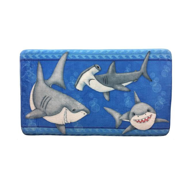 90016 Fish N Sharks Bathroom Mat