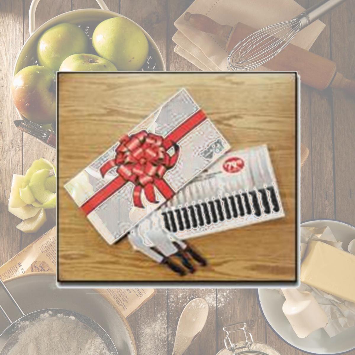 Picture of Diamond Cut CTDC19 Kitchen Cutlery 19 Piece Set in White/Red Bow Gift Box