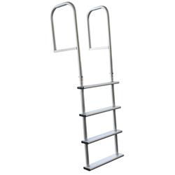Buffalo Tools Ald4 4 Step Removable Aluminum Dock Ladder, Silver