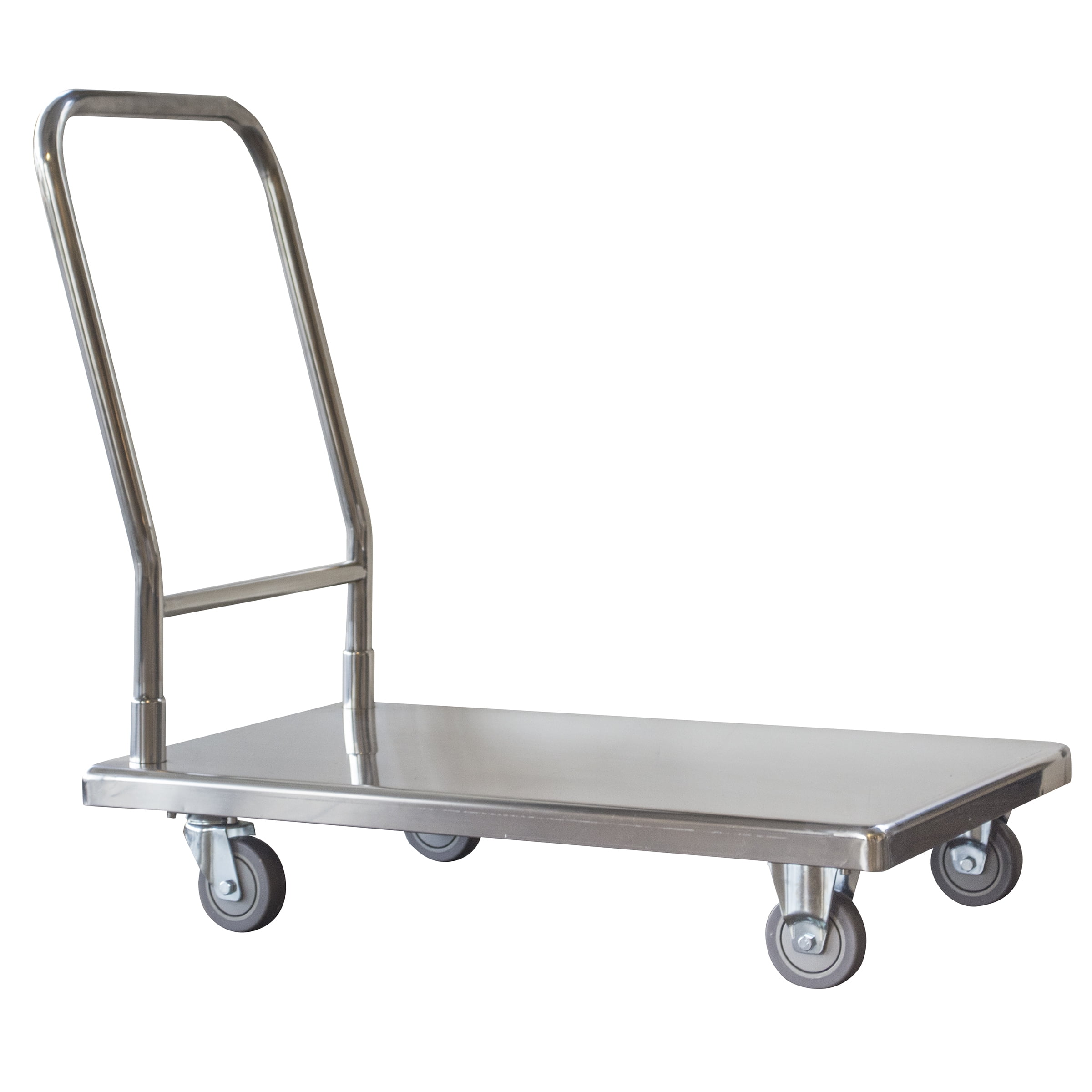 Buffalo Tools Fpt500ss 500 Lbs Stainless Steel Platform Truck, Silver - 33.5 X 21.75 X 35.5 In.
