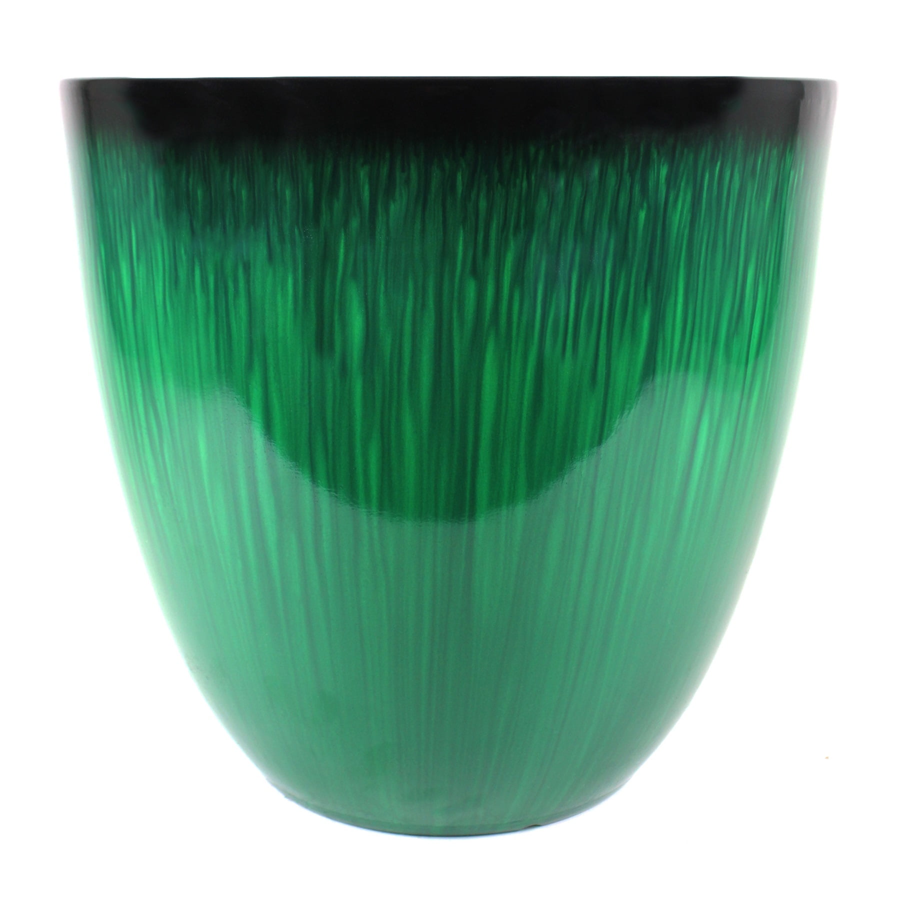 GSAEPR18205 18 in. Egg Planter Green Flower Planter