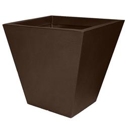 Tusct22es 22 In. Cosmopolitan Square Planter - Espresso