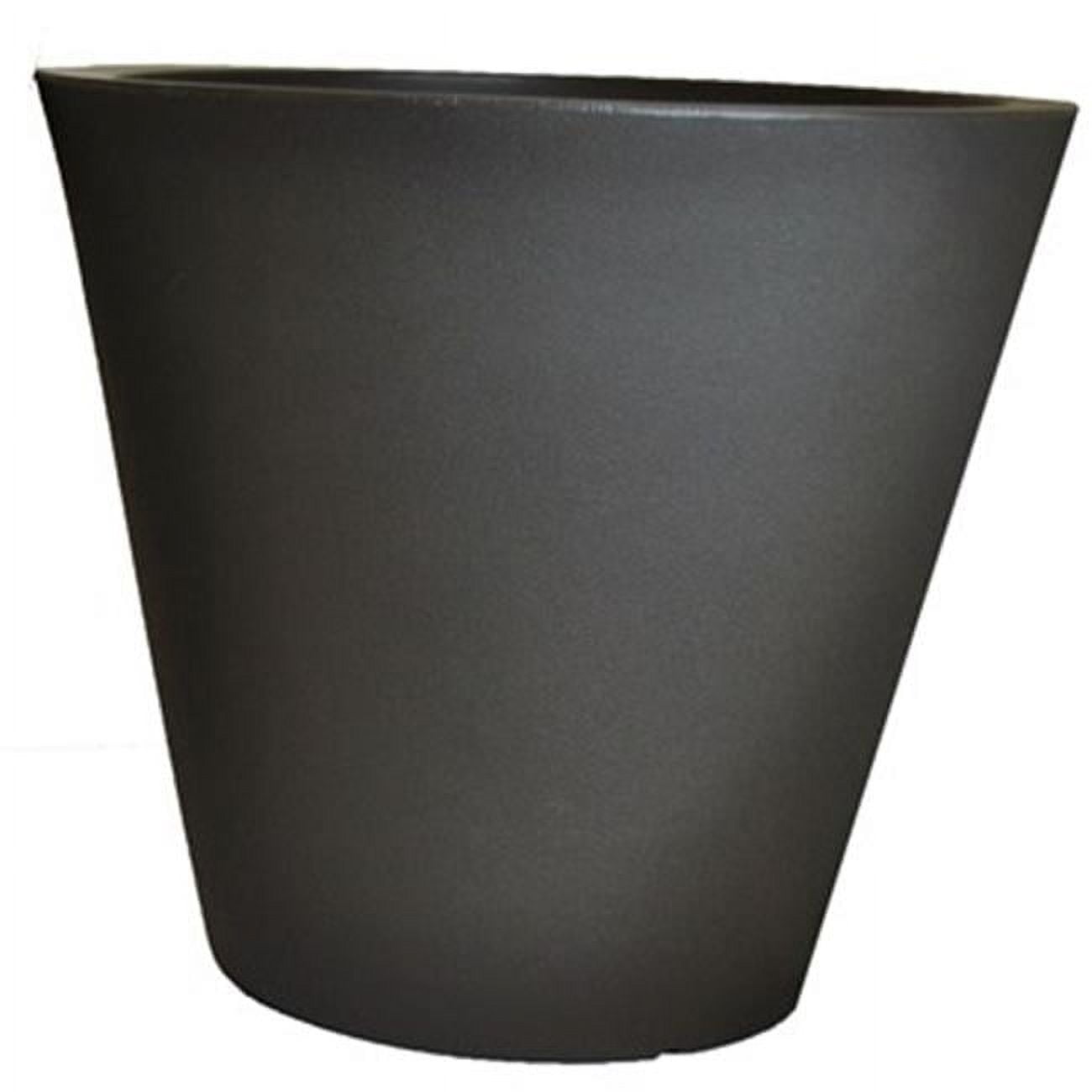 20 In. Cosmopolitan Round Planter - Black