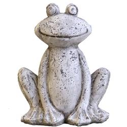 Mcd7885la344 Frog Statue, Antique White - Large