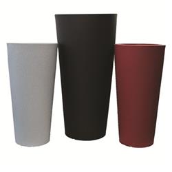 Tusctr20bk 20 In. Cosmopolitan Tall Round Planter