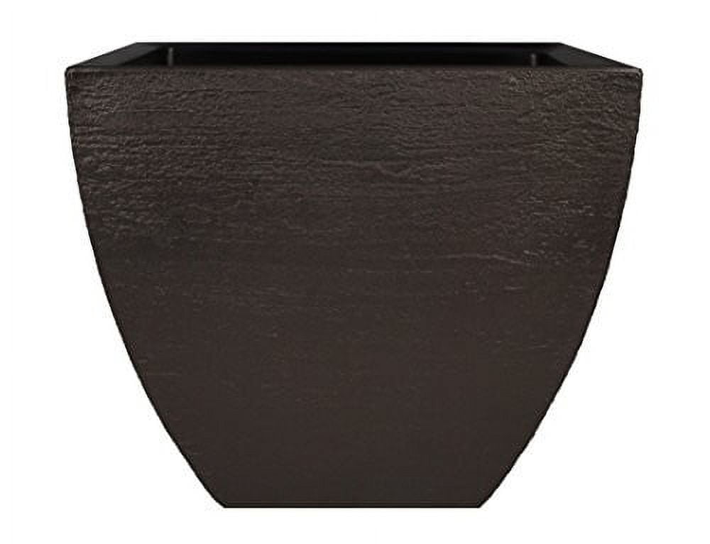 Tusmsq16es 16 In. Modern Square Planter - Espresso