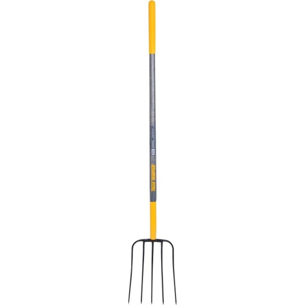 Bfg2 Ame2812300 61 In. 5-tine Forged Manure Fork With Cushion End Grip On Hardwood Handle