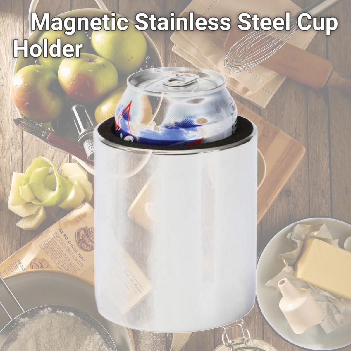 Picture of Diamond Plate GFCUPHMG Diamond Plate Magnetic Stainless Steel Cup Holder