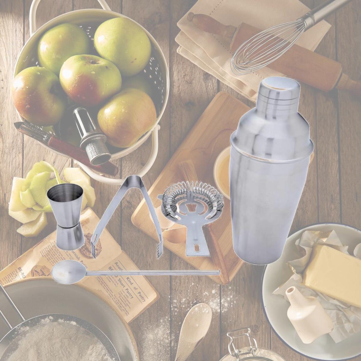 Picture of Wyndham House 5Pc Stainless Steel Bar Set