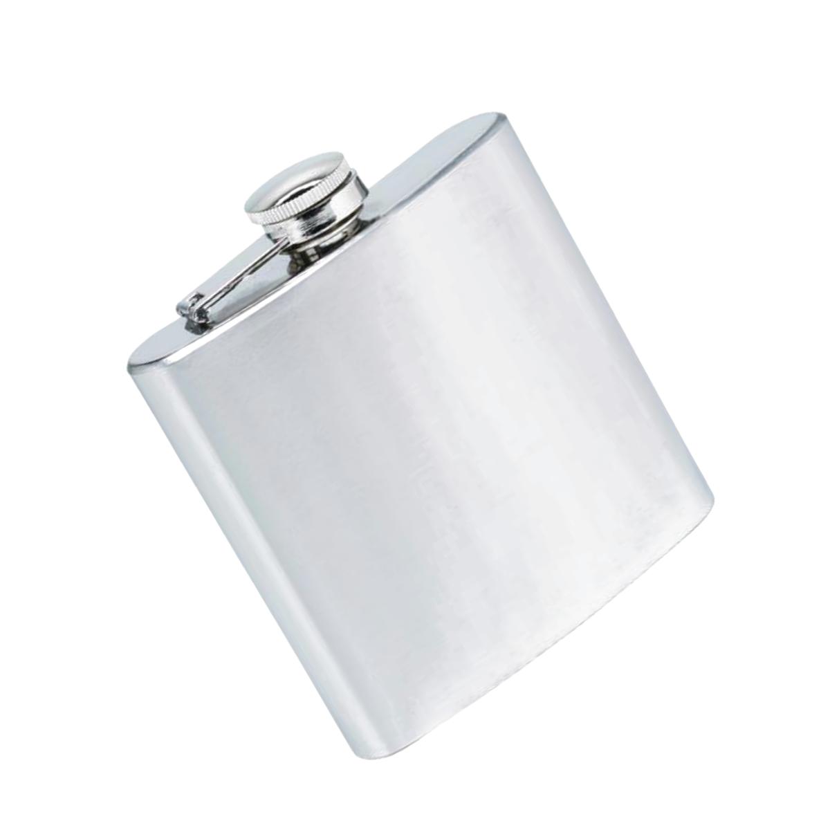 Picture of Maxam Stainless Steel 6oz Hip Flask with screw down cap