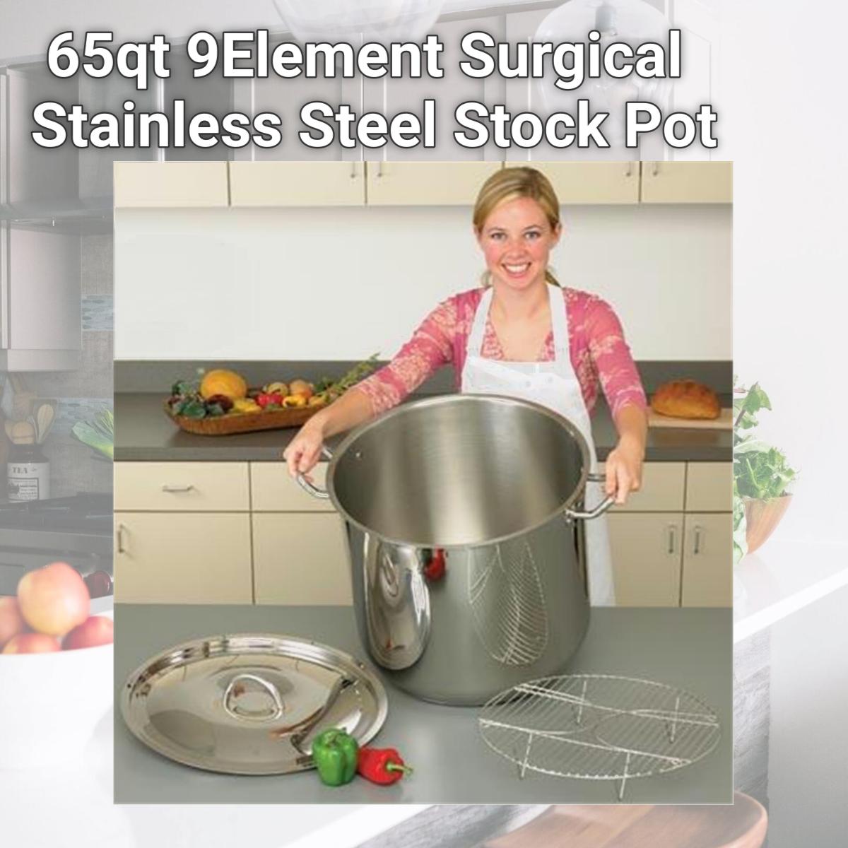 Picture of Precise Heat 65qt 9Element Surgical Stainless Steel Stock Pot